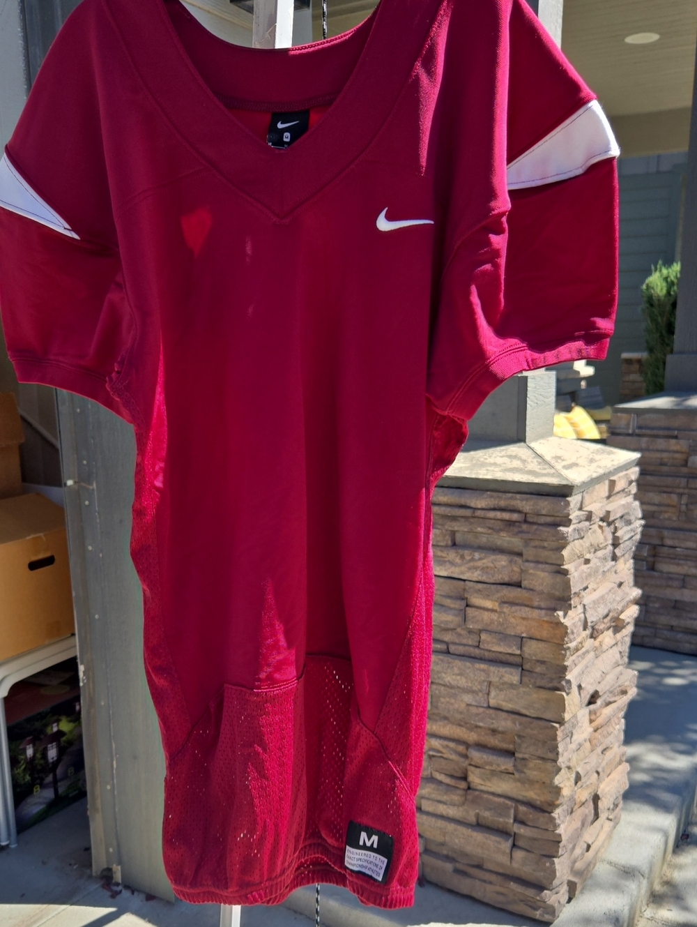 Youth Nike Mens Vapor Pro On Field Maroon Football Jersey